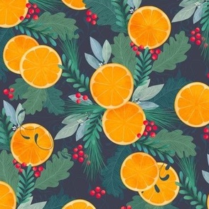 Orange Slices Holiday Print