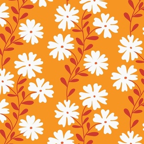 Flower Pattern Orange