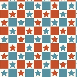 Fourth of july checkerboard, USA, 4th of July, July Fourth Stars
