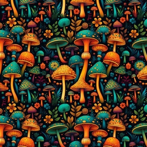 Colorful Mushrooms