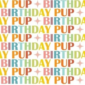 Birthday Pup, Dog Birthay Text
