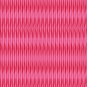 Shibori Lines - Candy Apple Red, Bubblegum Pink