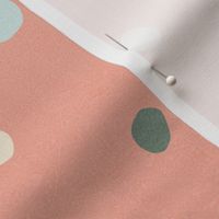 Medium - Mini Happy Polka Dots 1. Peachy