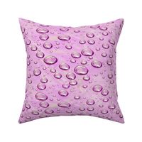 Raindrops on Lavender Purple Plastic