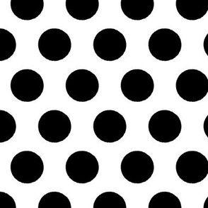 Lots of Spots wallpaper in black & white