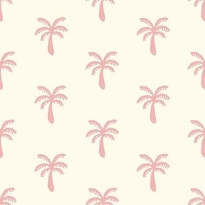 retro palm trees coral pink boho wallpaper tropical aesthetic nursery baby girl palmtrees hawaiian
