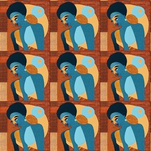 Abstract Geometric of African American Woman