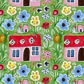 Houses and Flowers