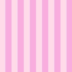 Beach stripe in bubble gum pink