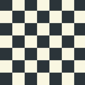 Basic Checkerboard - black and cream