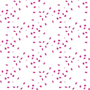 Pink dots on white / large scale 