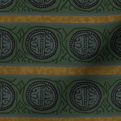 Green Tara Mandala Stripe Green