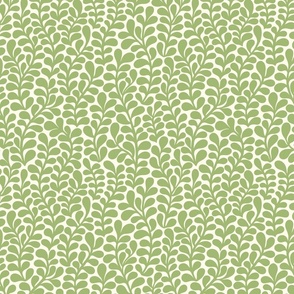 Retro Olive green leaves climbing small