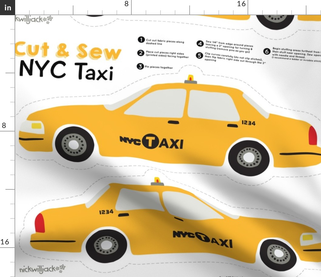 New York Taxi cut and sew