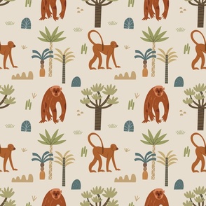 Tailed monkeys