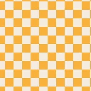 Summer Yellow Checkerboard