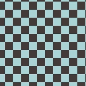 Blue and Black Checkerboard