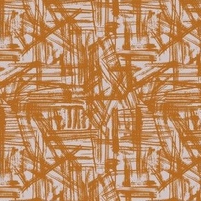 Brush Strokes -  Ditsy Scale - Southwest Terracotta Tan and Blush Pink Abstract Geometric