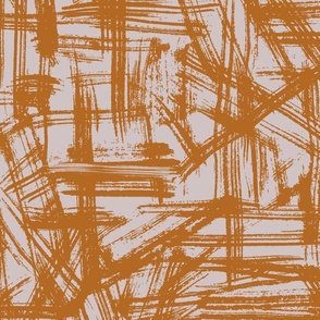 Brush Strokes -  Large Scale - Southwest Terracotta Tan and Blush Pink Abstract Geometric 