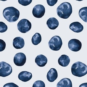 Blue polka dot big scale