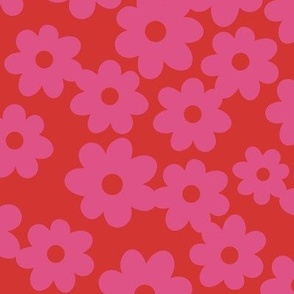 Bright Flowers - Pink and Red