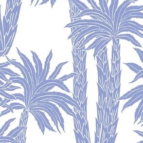Tropical Palms - Huge - Blue