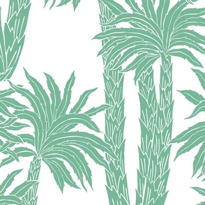 Tropical Palms - Huge - Cool Green
