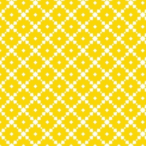 yellow and white square rows - small