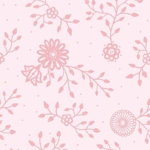 Papercut floral pink