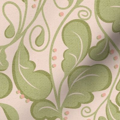 Acanthus Vines -Blush BG -Medium -Home Decor