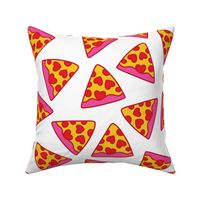 pink pizza heart pepperoni XL