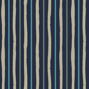 Deep Ocean Stripes - Large