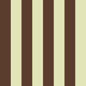 Beach Towel Stripes / Chocolate Creamy Lime / Large