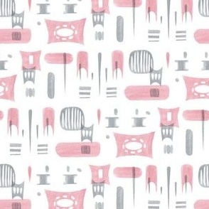 Blue Heaven MCM shapes in Pink & Grey Print