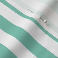 Beach Towel Stripes / Surf Green White / Small