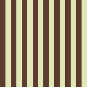 Beach Towel Stripes / Chocolate Creamy Lime Medium