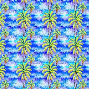 Watercolor Palm Tree