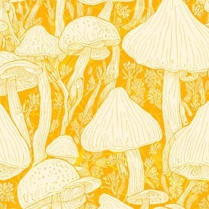 This Shroom Is Getting Crowded - Yellow