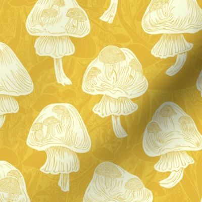 Mushrooms & Fun Guys -  Yellow