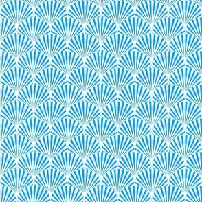 Seashell art deco pattern ocean