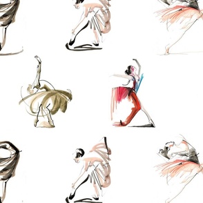 Ballerinas Dance Drawing patterns