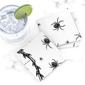 Spider Border (black on white)