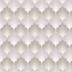 Moroccan Trellis Embroidery After Rothko: Agate Grey and Grey Lilac