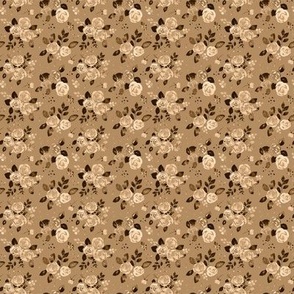 Roses Garden - Liberty Style - Light Brown Version