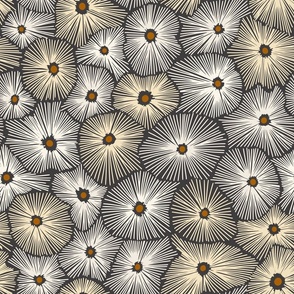Abstract boho Sea anemones - M
