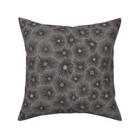 Abstract boho Sea anemones dark 2 - S