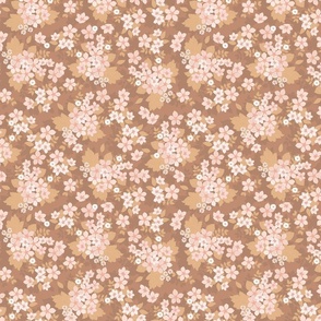 Delicate Florals Cocoa Brown Medium