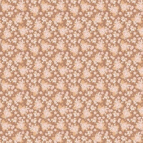 Delicate Florals Cocoa Brown Small