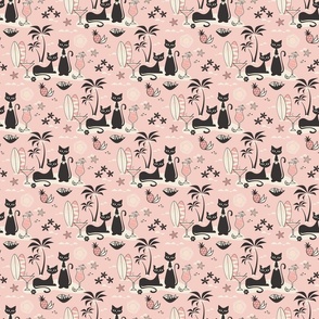 cats on vacation pink S