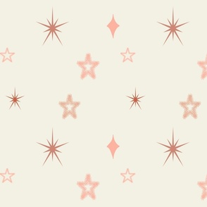 Boho Stars - large 10.5 inch - Peachy - Kids Clothing & Nursery
